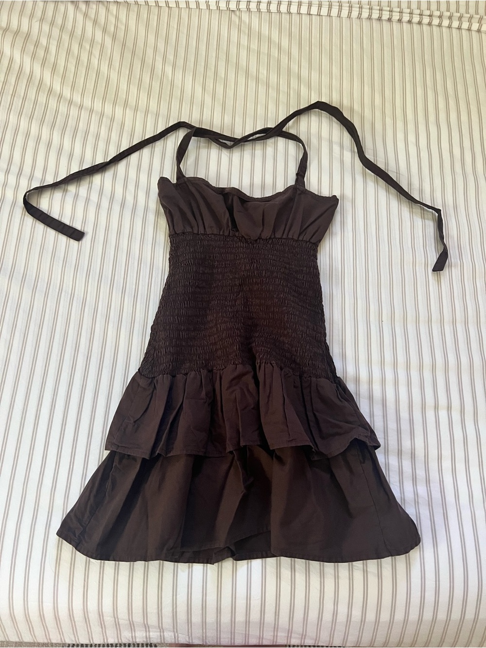 Motel Halter Ruffle Mini Dress - Picture 5 of 5